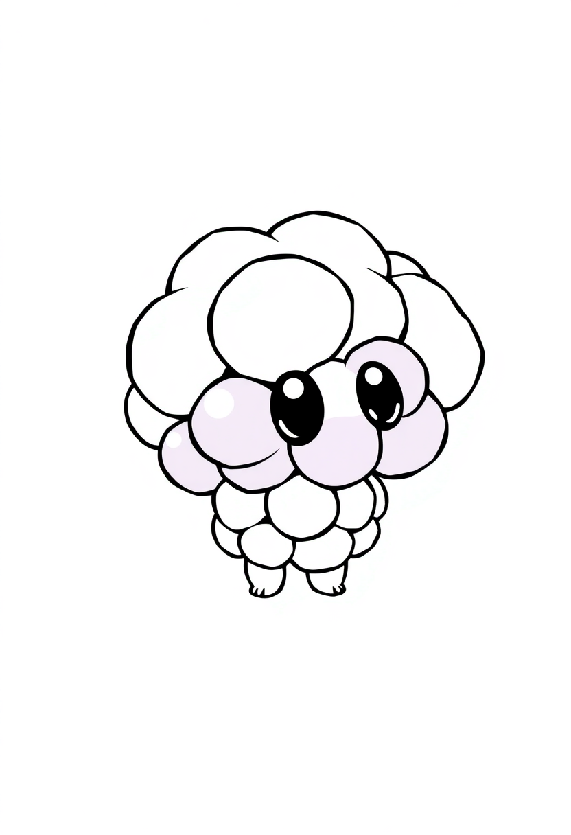 Blueberry Cluster coloring page, free printable