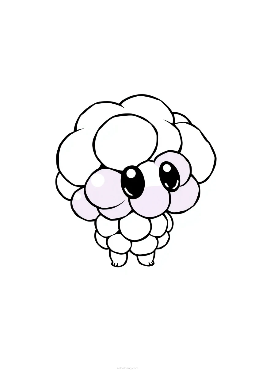 Blueberry Cluster coloring page for kids