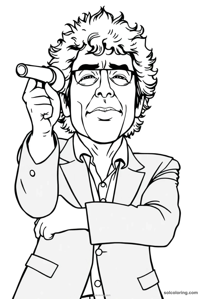 Bob Dylan coloring pages