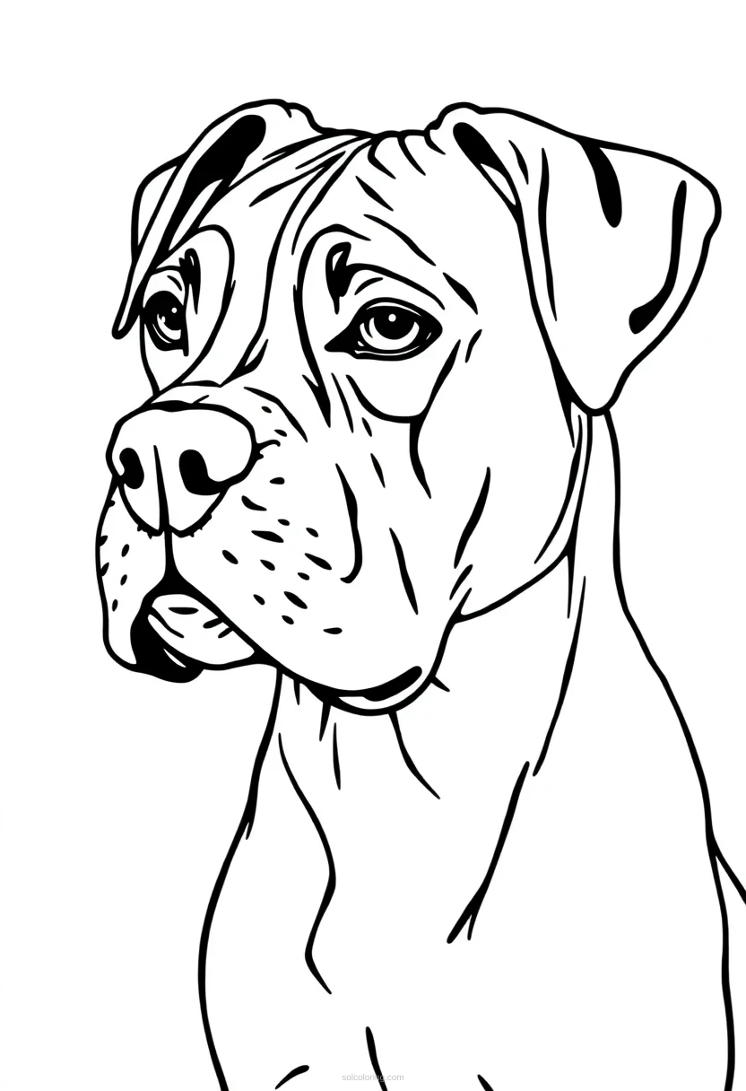 Boxer Mandala coloring pages