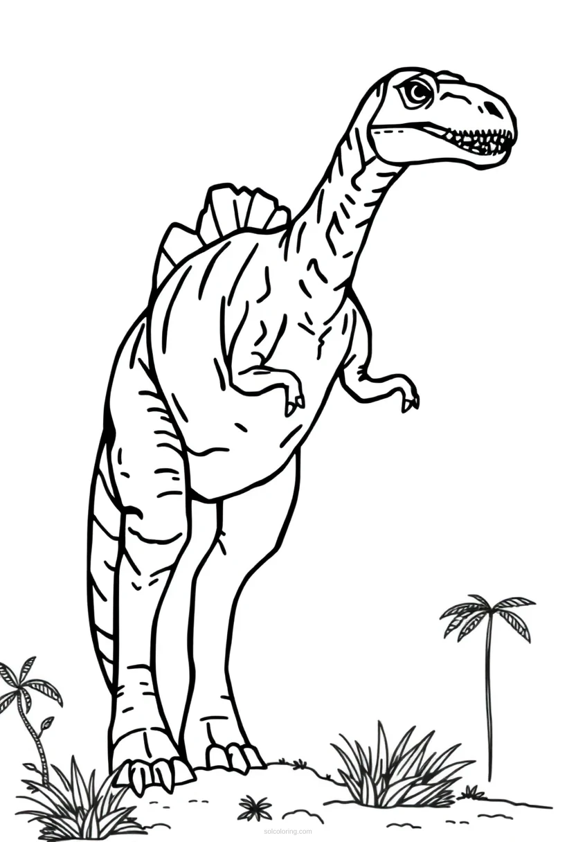 Brachiosaurus coloring page for kids