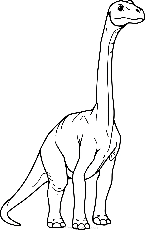 Brachiosaurus coloring page for kids