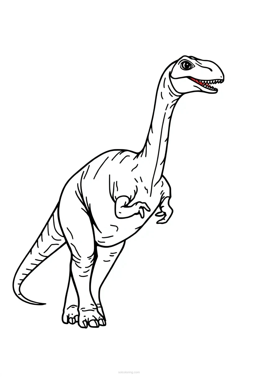 Brachiosaurus coloring page for kids