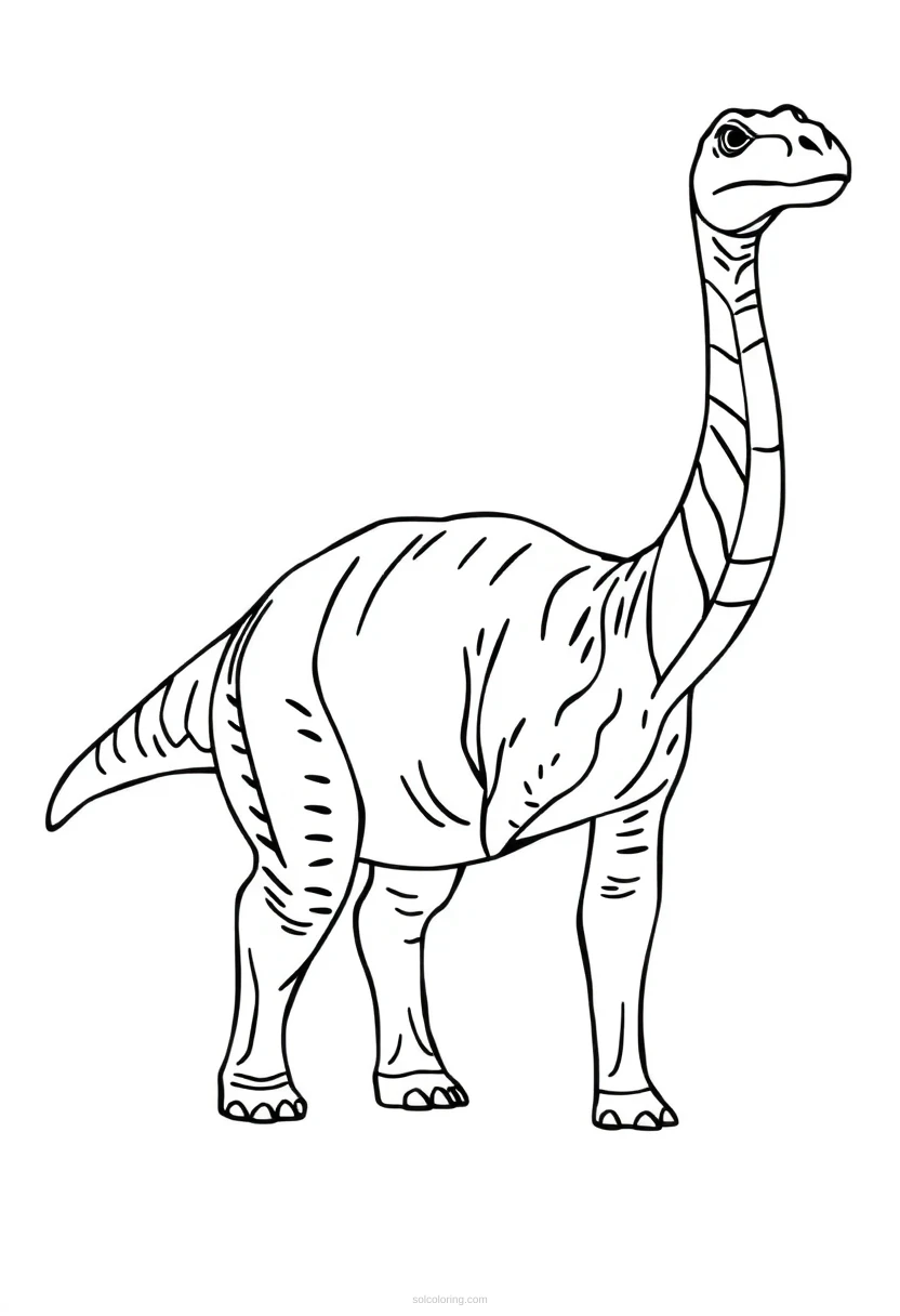 Brachiosaurus coloring page for kids