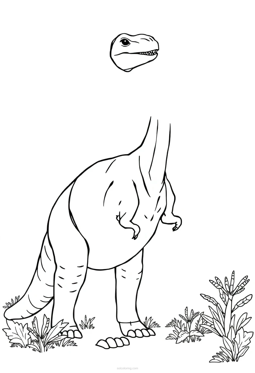 Brachiosaurus coloring page for kids