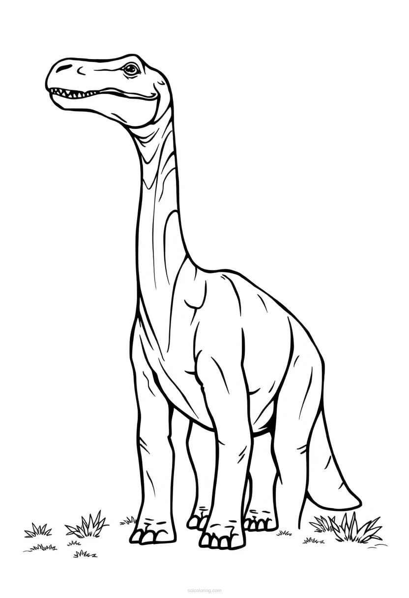 Brachiosaurus Detailed coloring pages