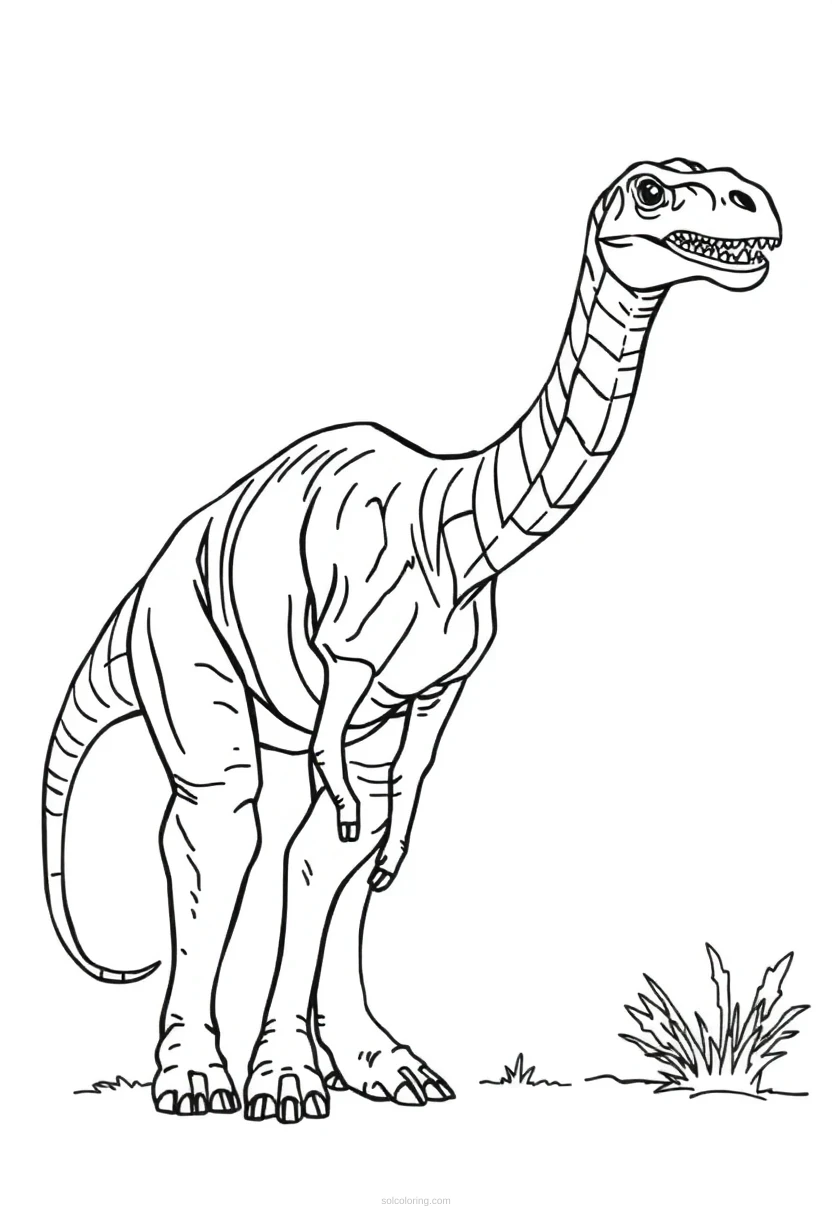 Brachiosaurus Realistic coloring pages