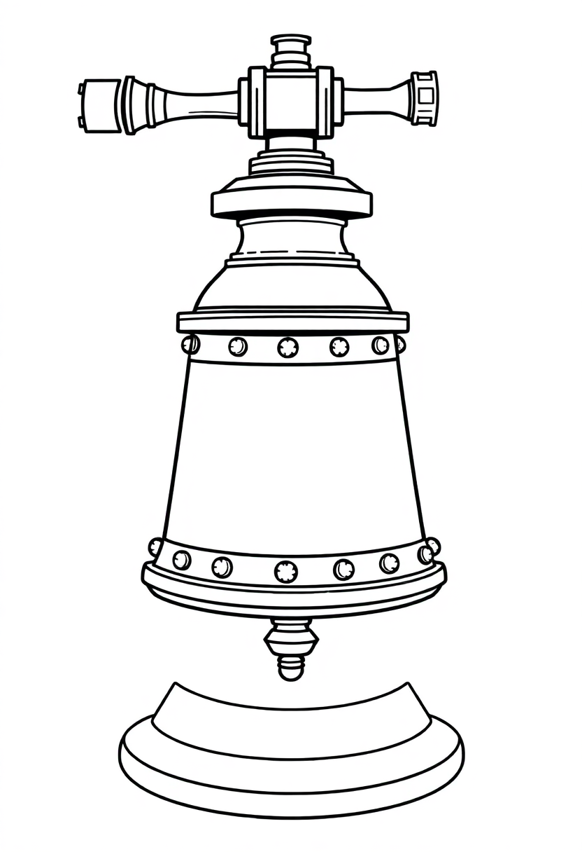 Brass Diving Bell coloring page, free printable