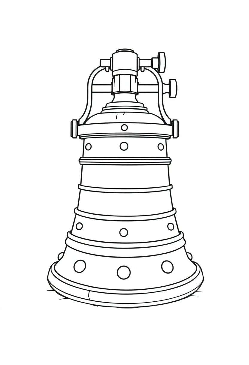 Brass Diving Bell coloring page, free printable