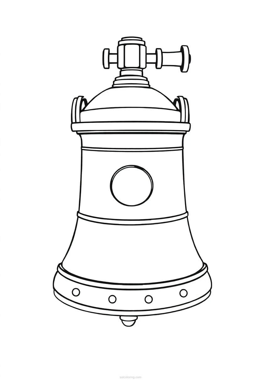 Brass Diving Bell coloring page for kids