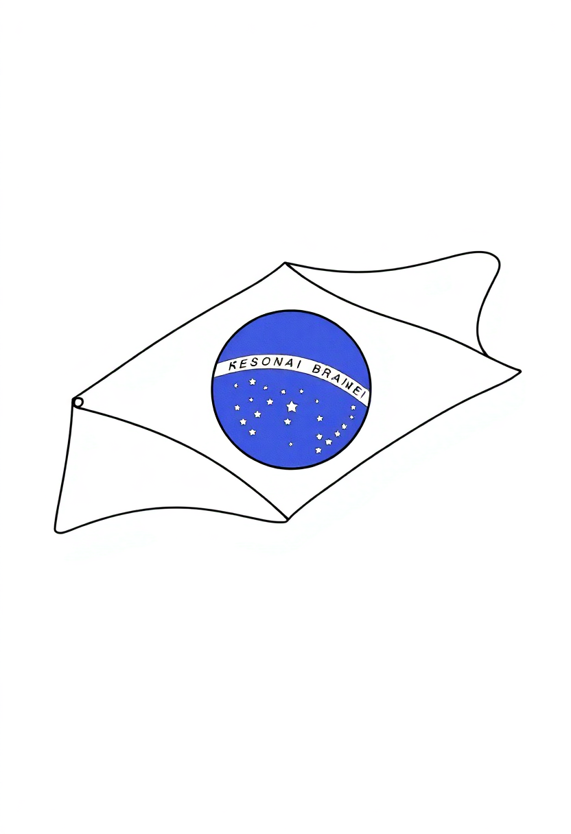 Brazilian Flag coloring pages