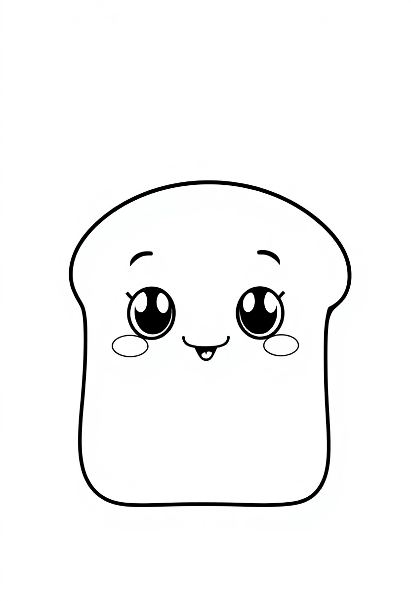 Bread Loaf coloring page, free printable