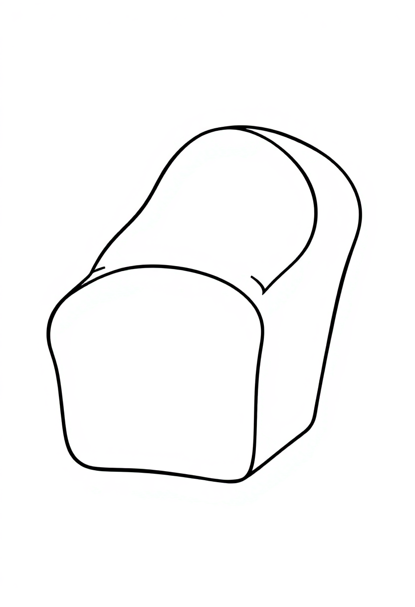 Bread Loaf coloring page, free printable
