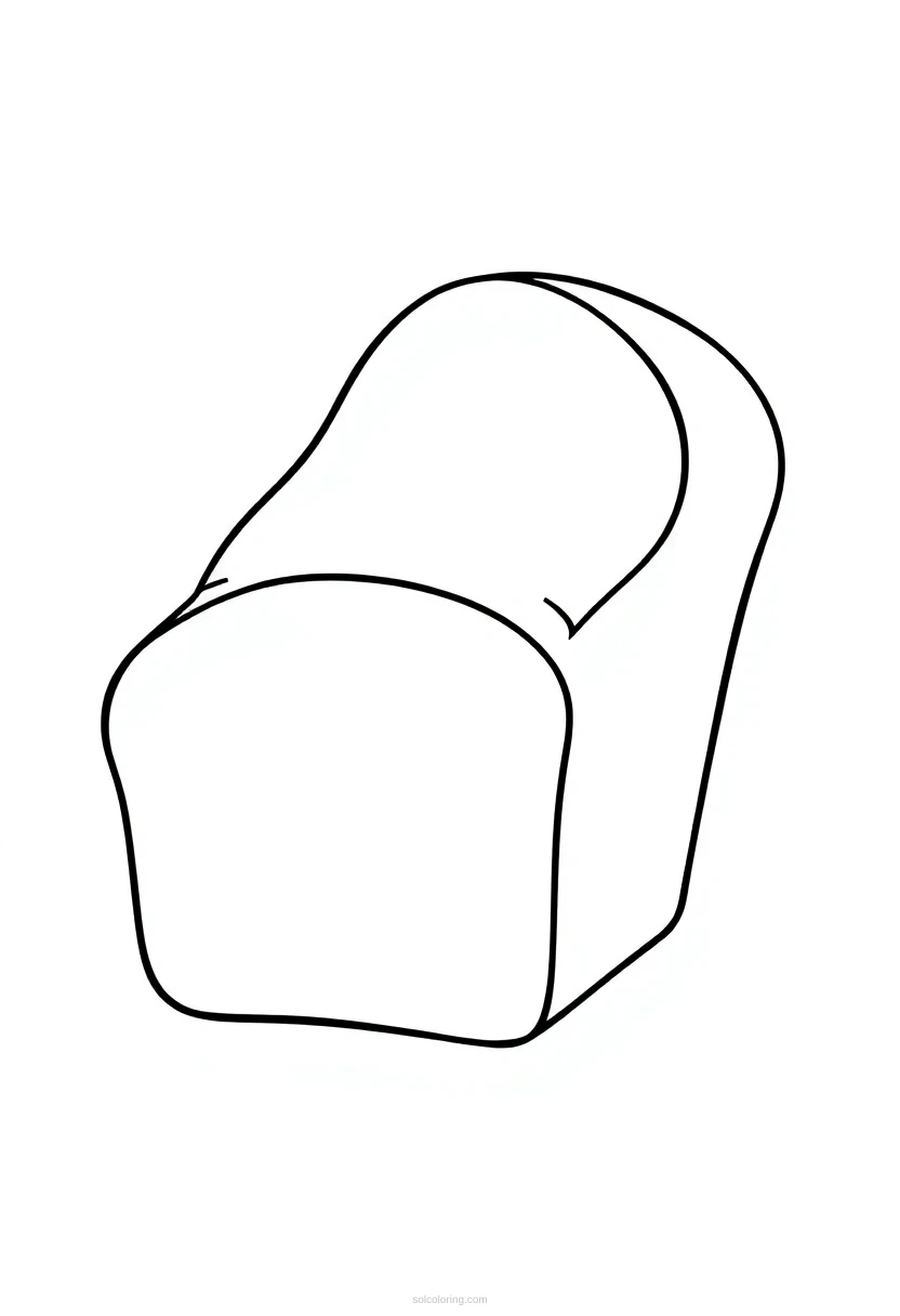 Bread Loaf coloring page for kids