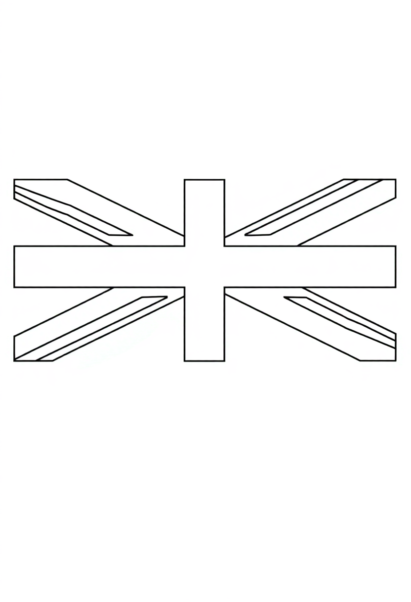 British Flag coloring pages