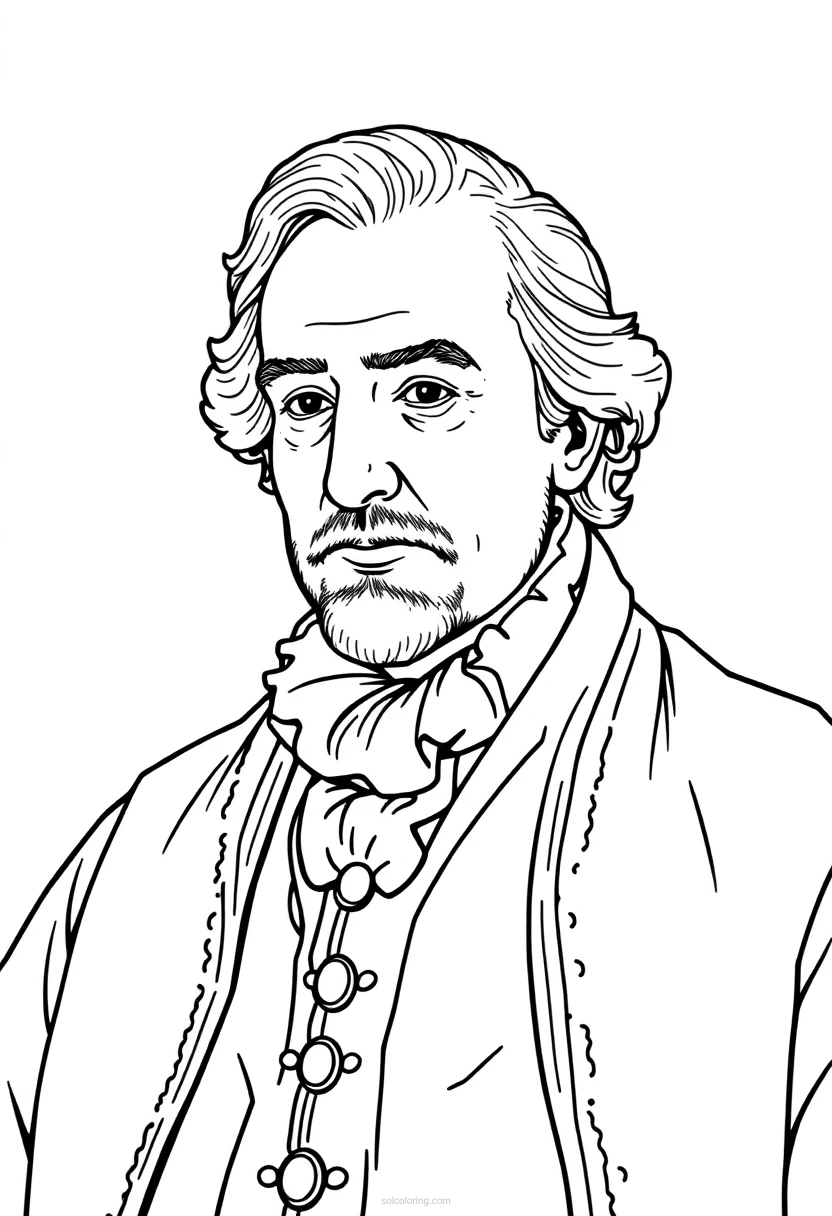 British Prime Minister coloring page for kids
