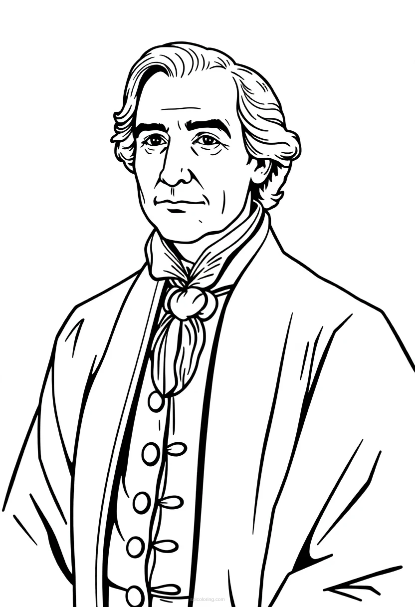British Prime Minister coloring page for kids