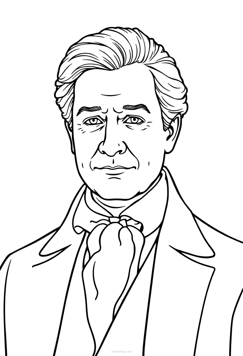 British Prime Minister coloring page for kids