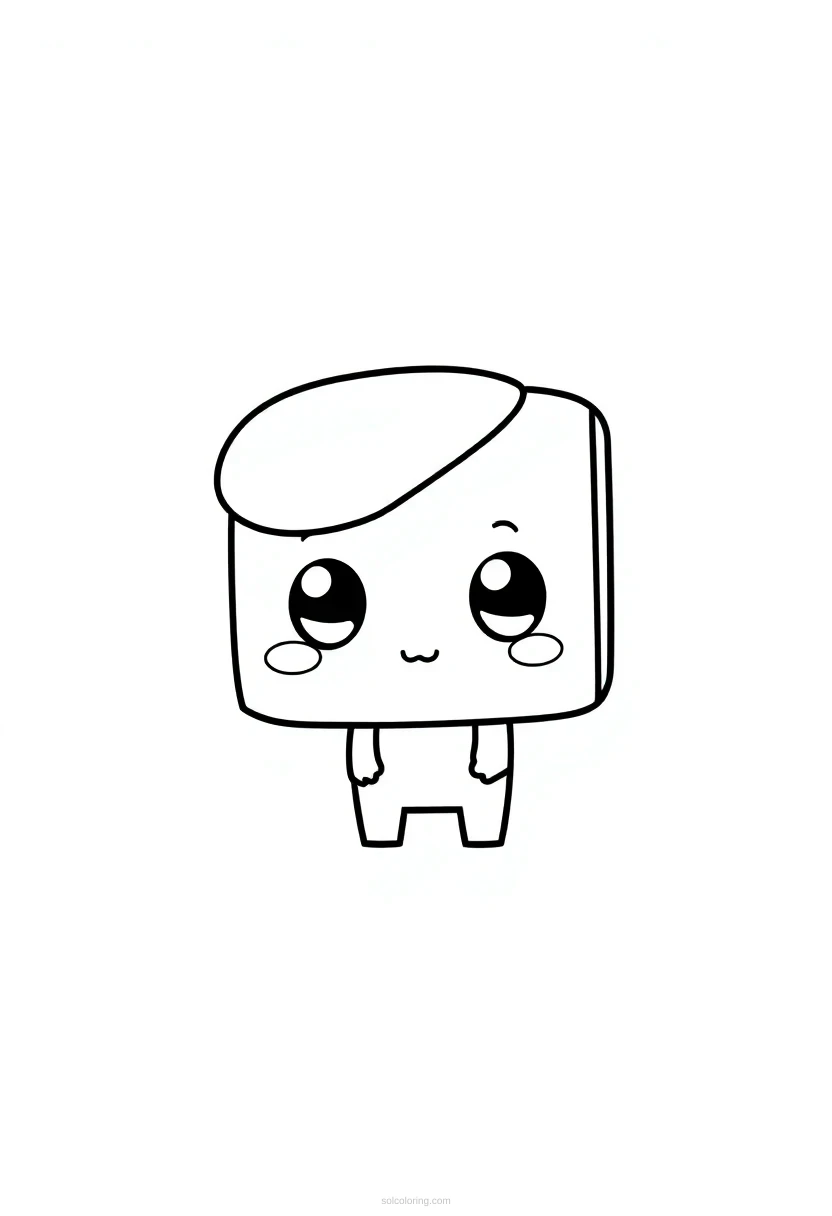 Brownie Square coloring page for kids