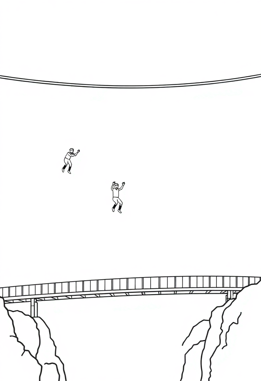 Bungee Jumping From Bridges coloring pages