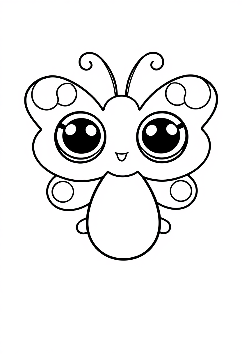 Butterfly coloring page, free printable