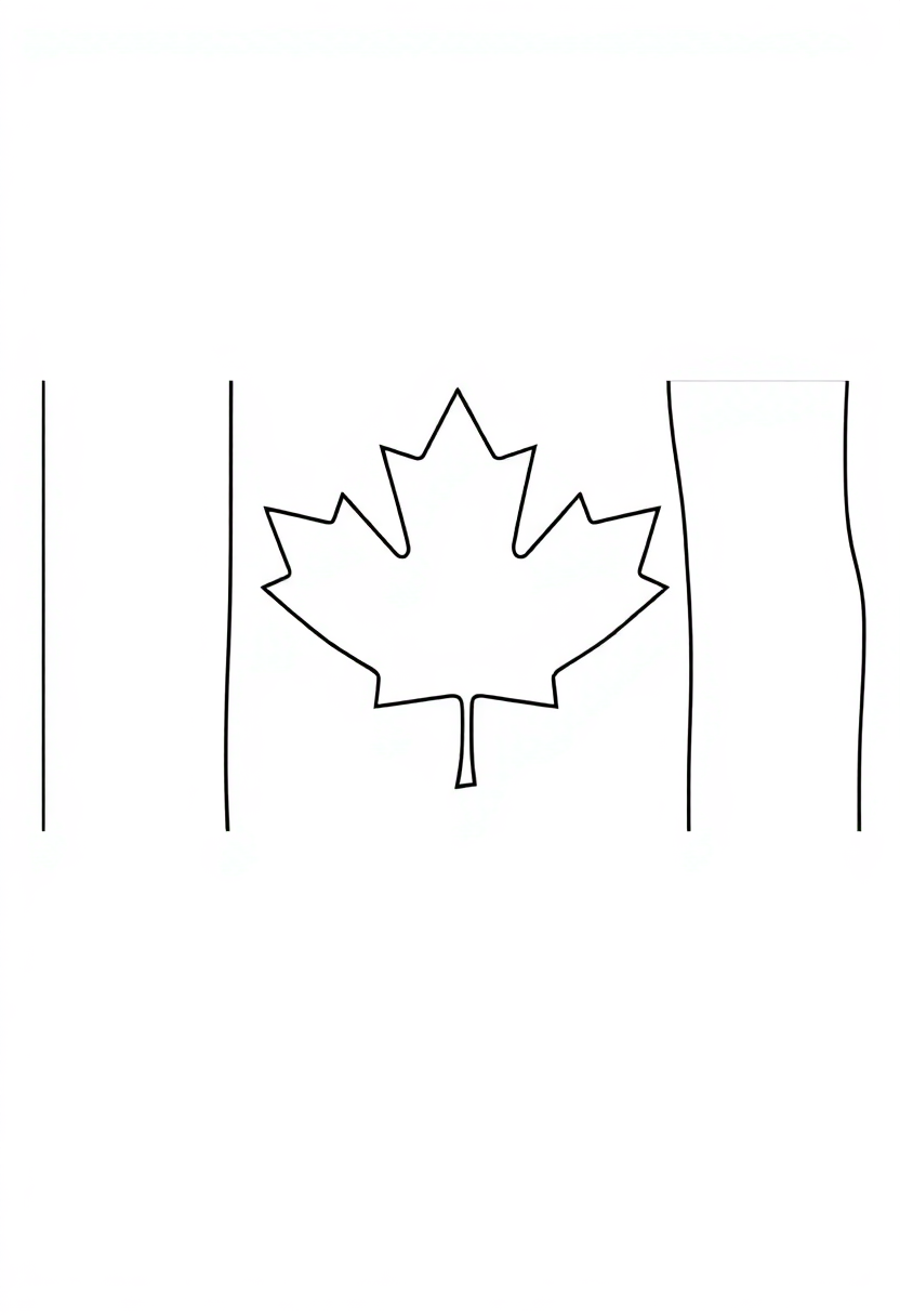Canadian Flag coloring pages