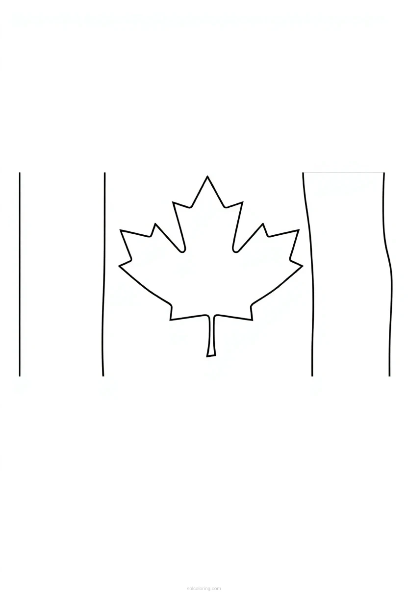 Canadian Flag coloring pages