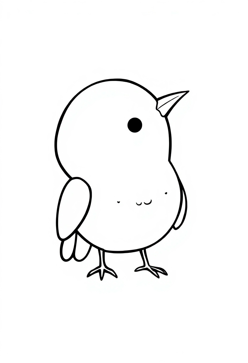 Canary coloring page, free printable