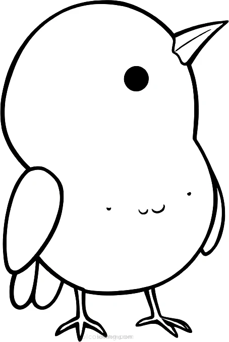 Canary coloring page for kids