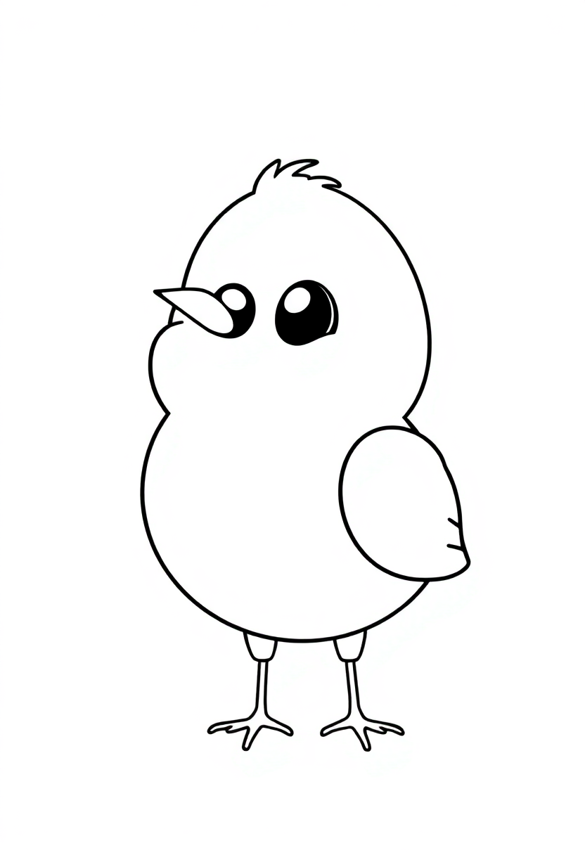 Canary coloring page, free printable