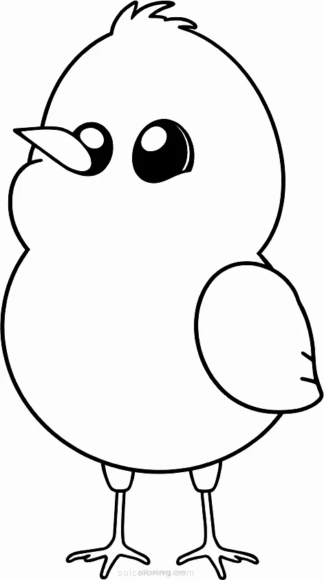 Canary coloring page for kids
