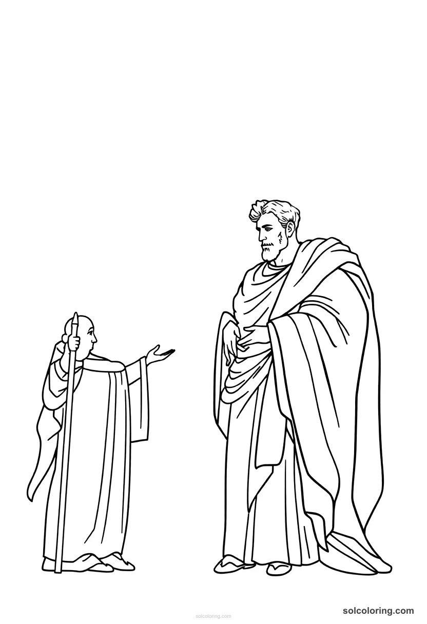 Simple Caracalla Granting Citizenship simple coloring page for kids