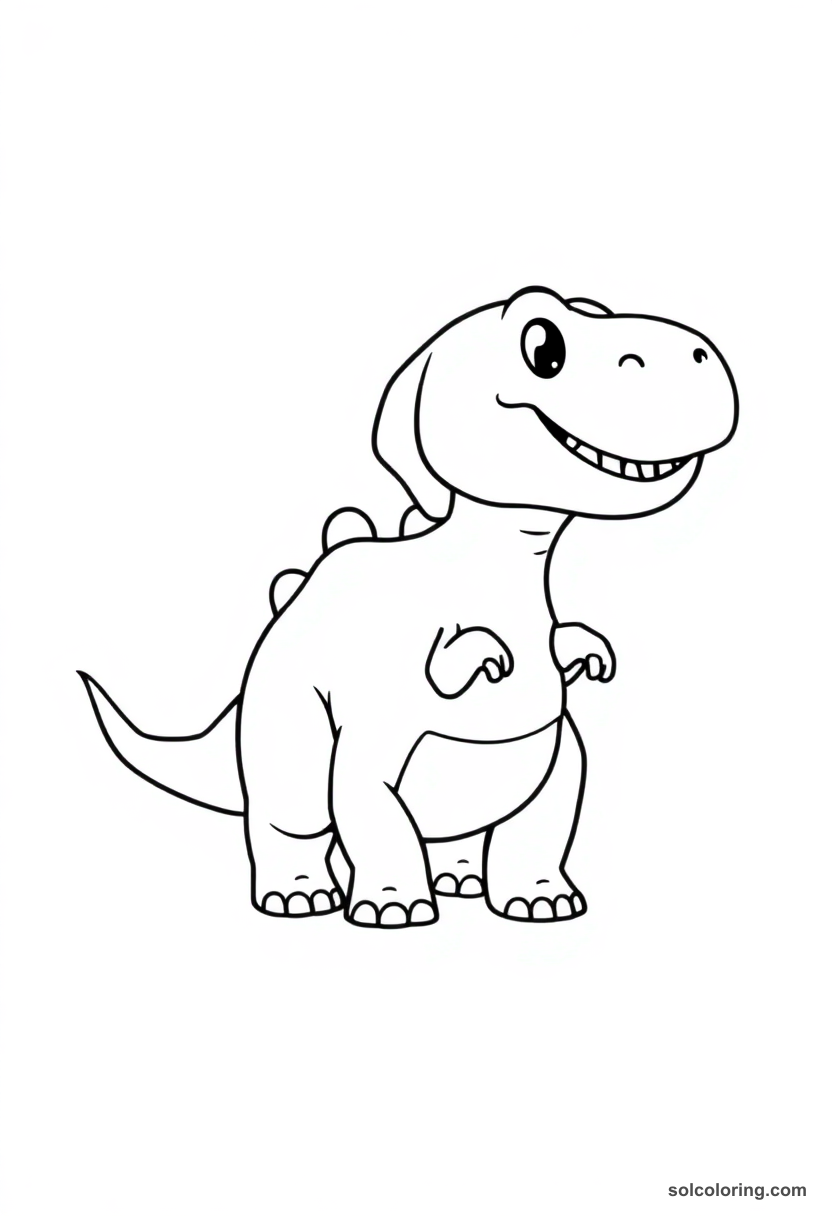 Cute Cartoon Carnotaurus