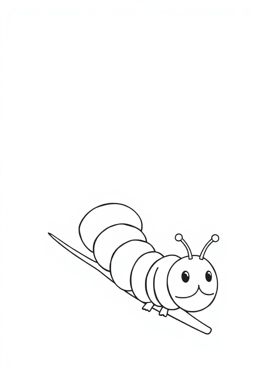 Caterpillar coloring pages