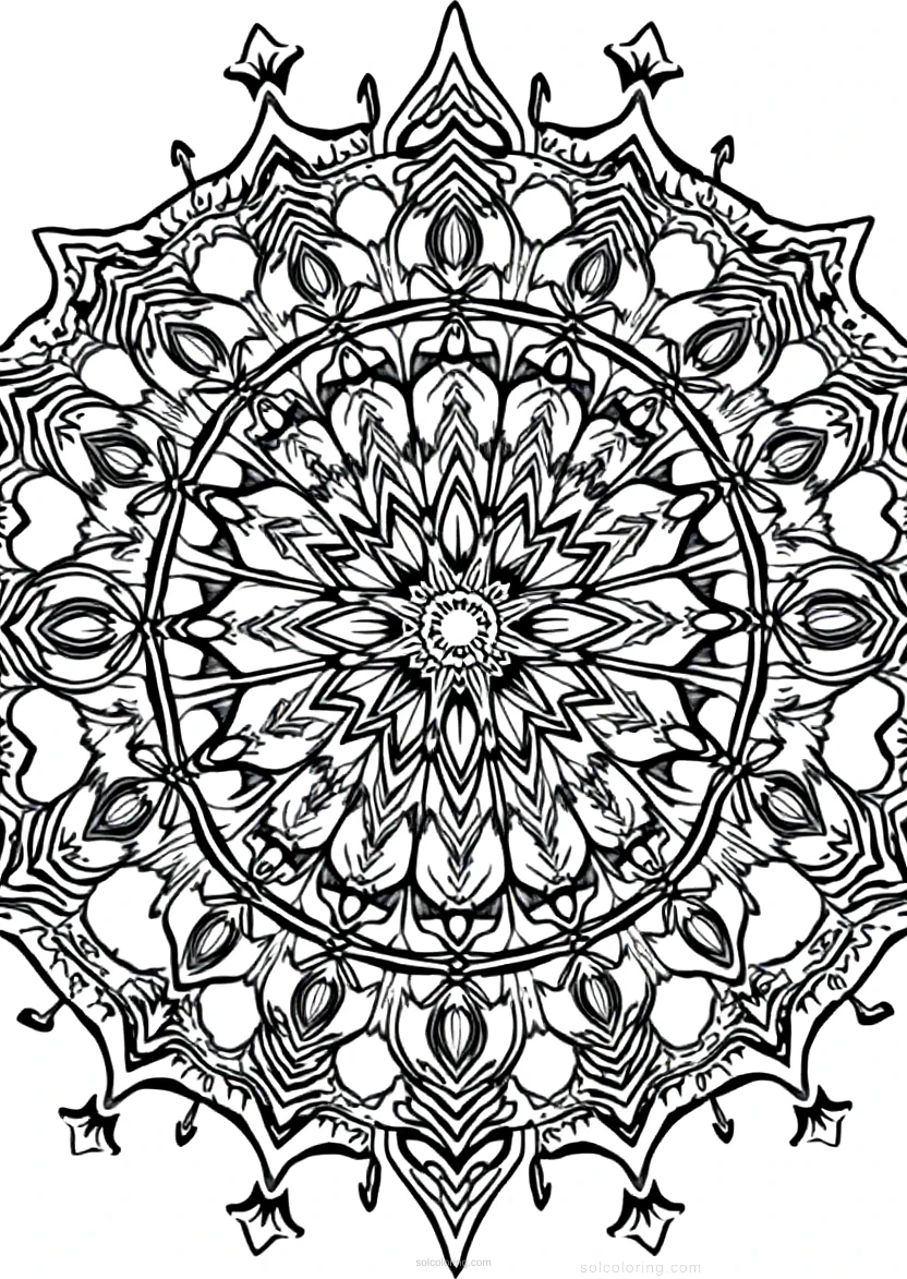 Cathedral At Different Times coloring page for kids
