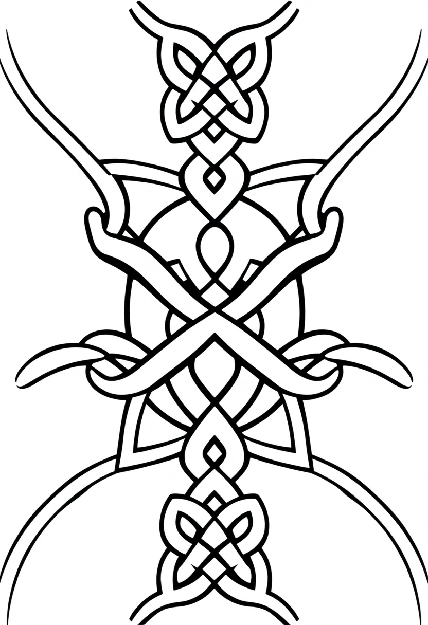 Celtic Knot Patterns coloring page, free printable