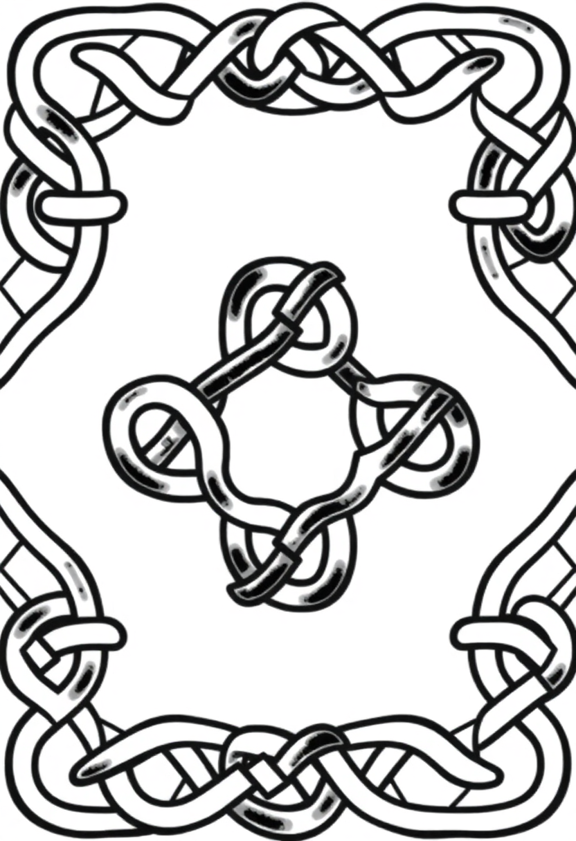 Celtic Knot Patterns coloring page, free printable