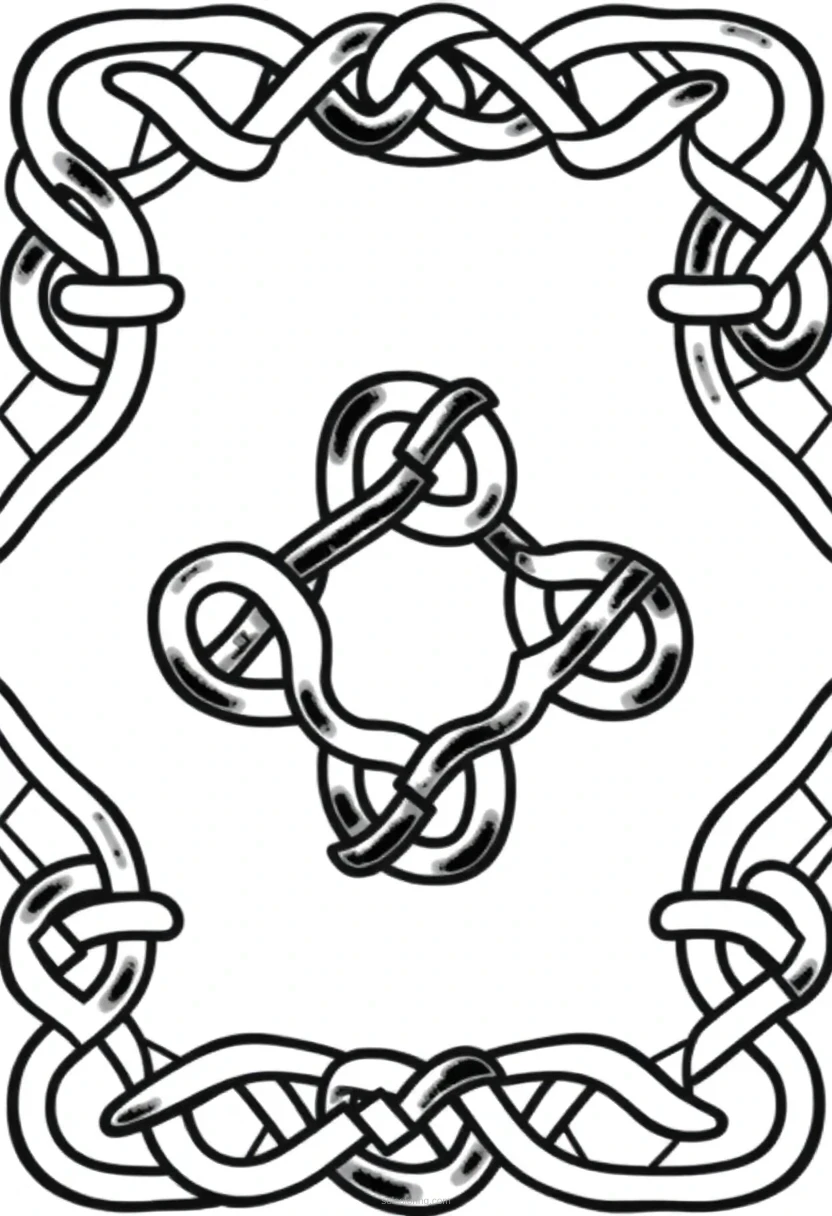 Celtic Knot Patterns coloring page for kids
