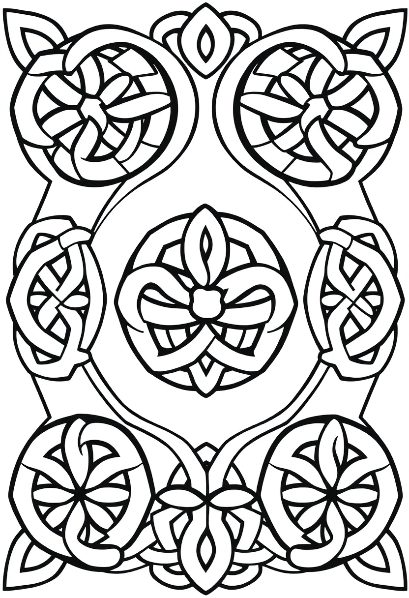 Celtic Knot Patterns coloring pages
