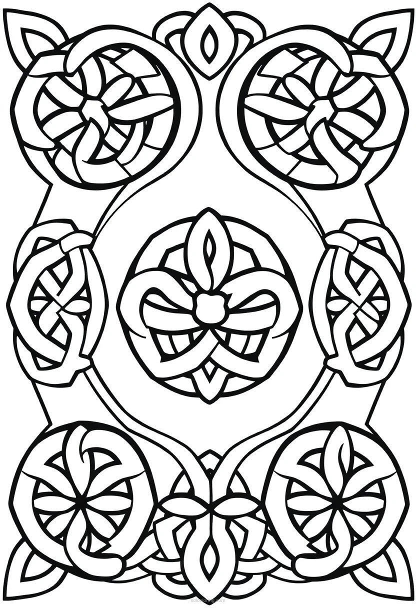 Celtic Knot Patterns coloring pages