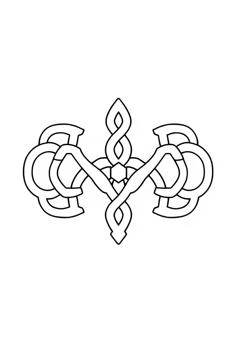 Celtic Knot Patterns coloring page, free printable