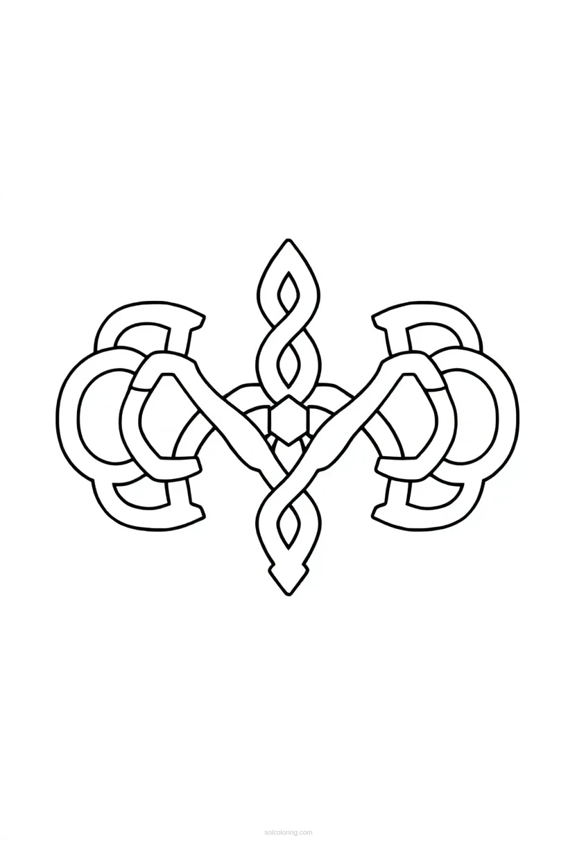 Celtic Knot Patterns coloring page for kids