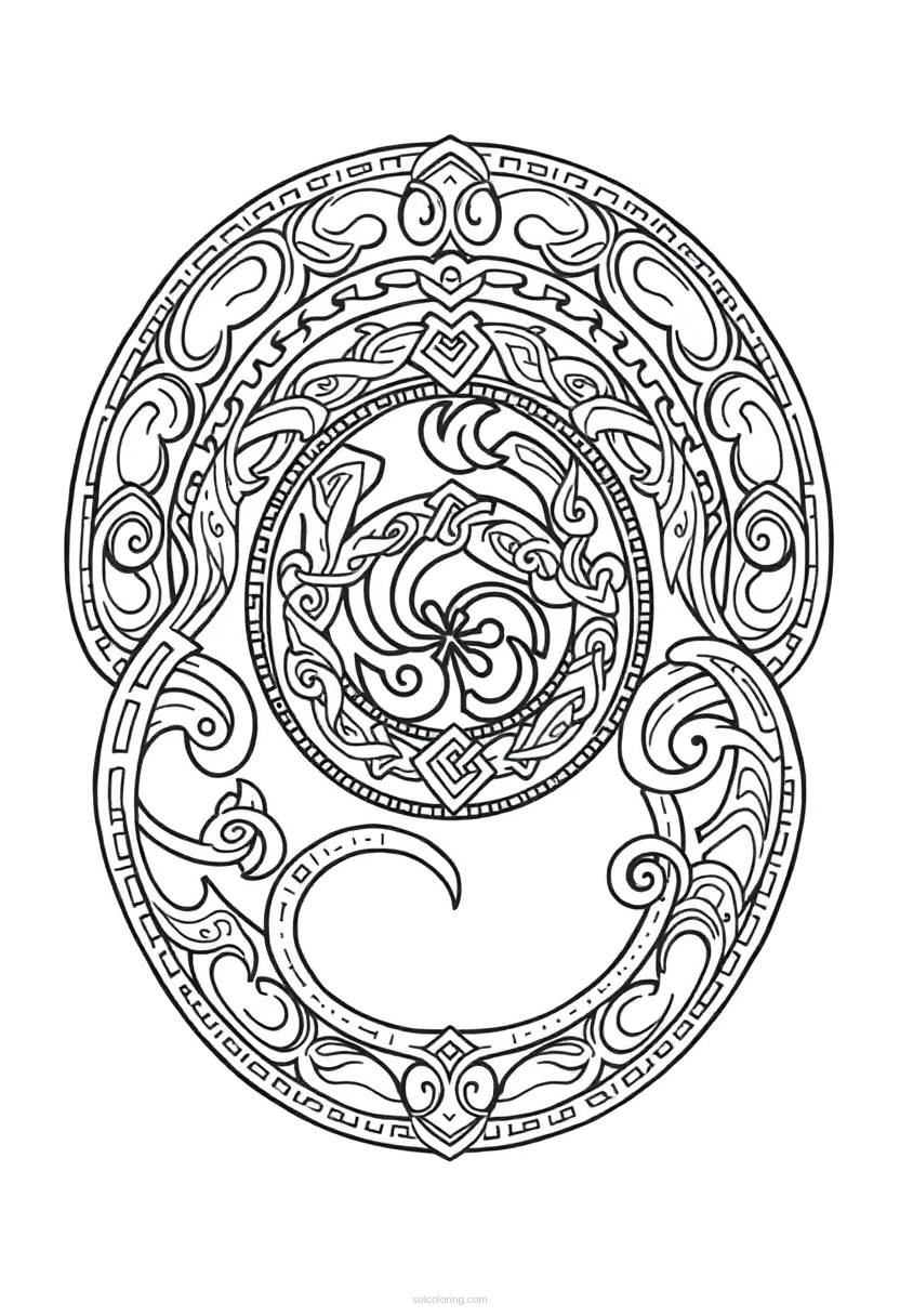 Celtic Spiral Designs coloring pages