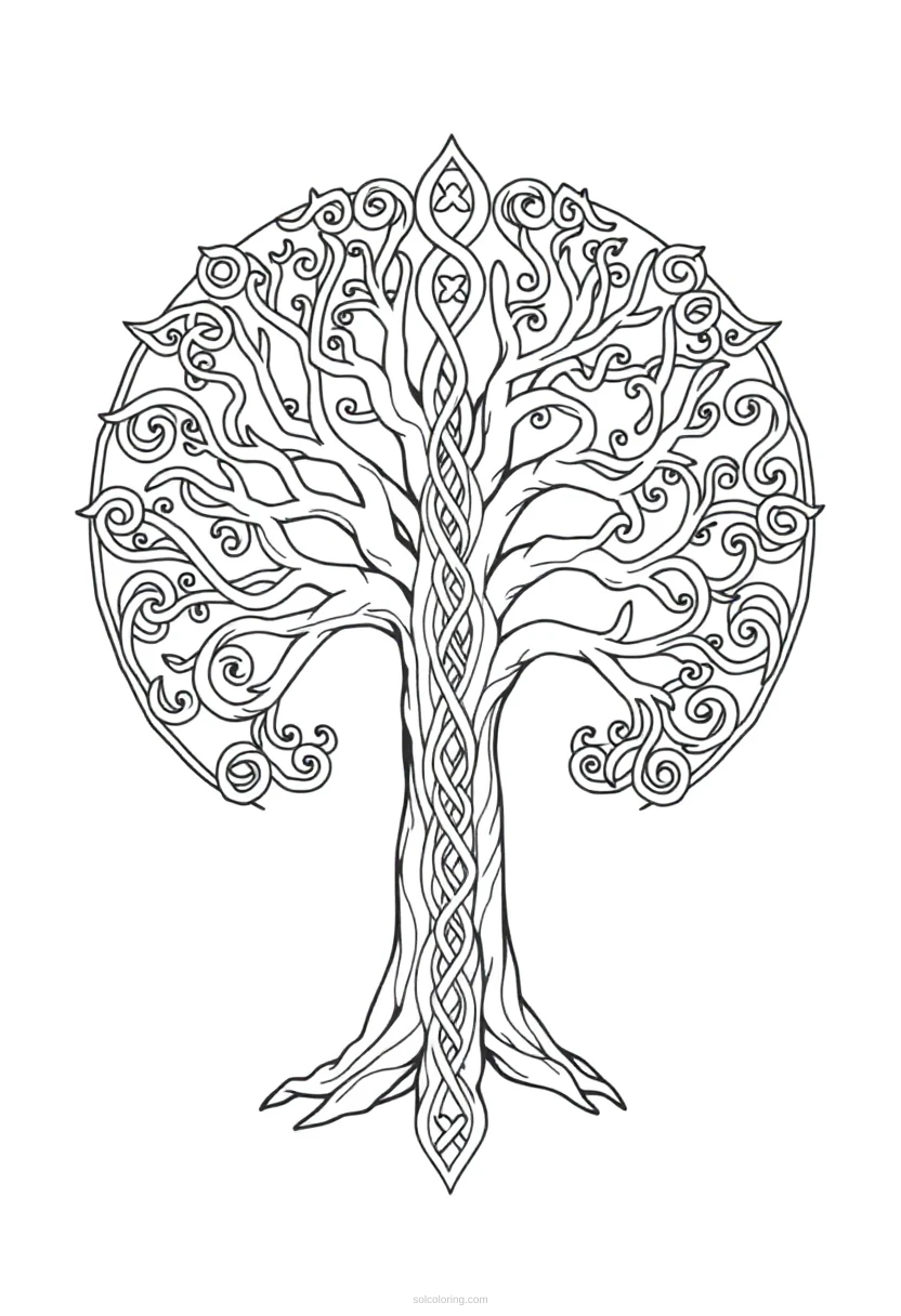 Celtic Tree Of Life coloring pages