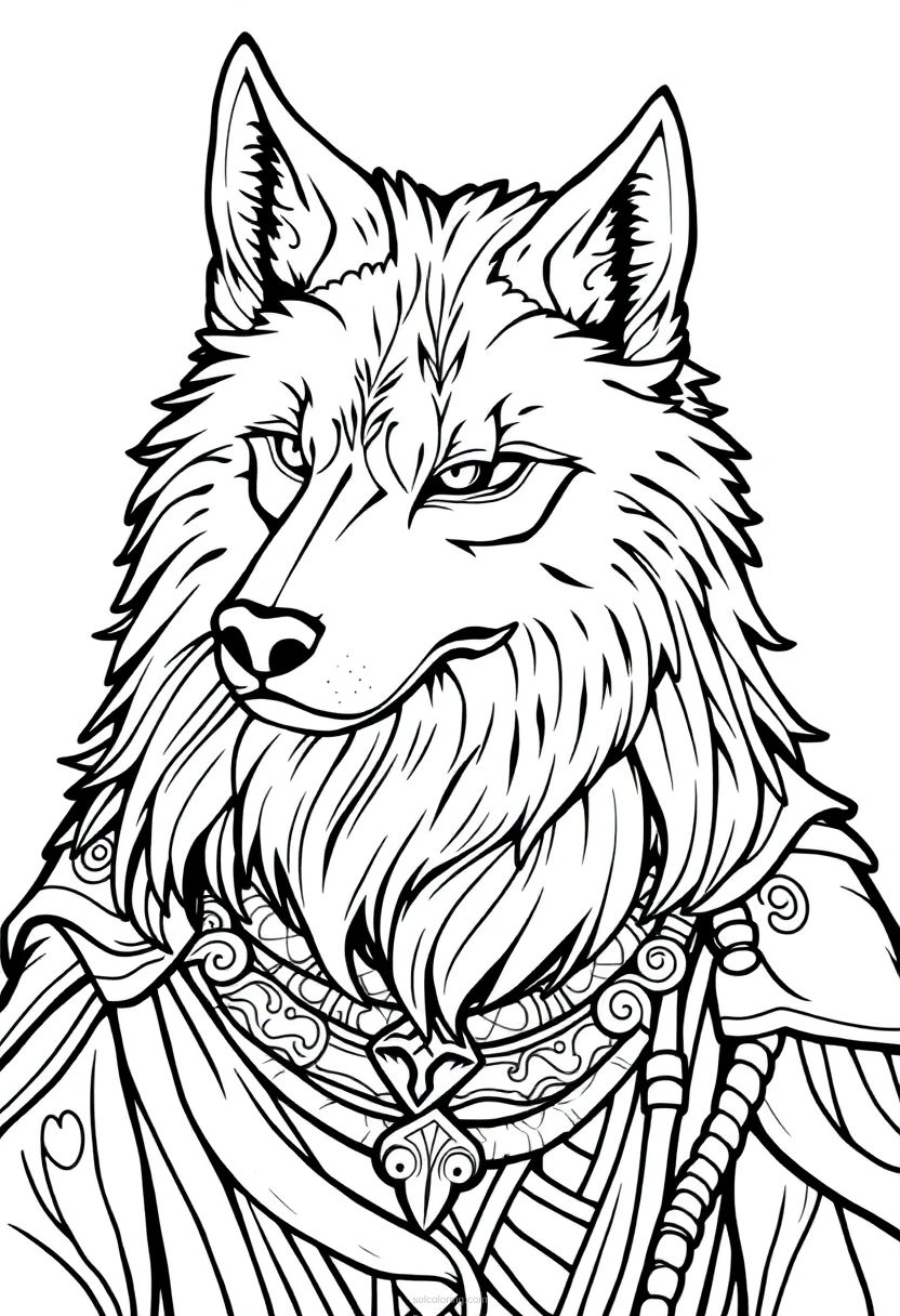 Celtic Wolf coloring pages