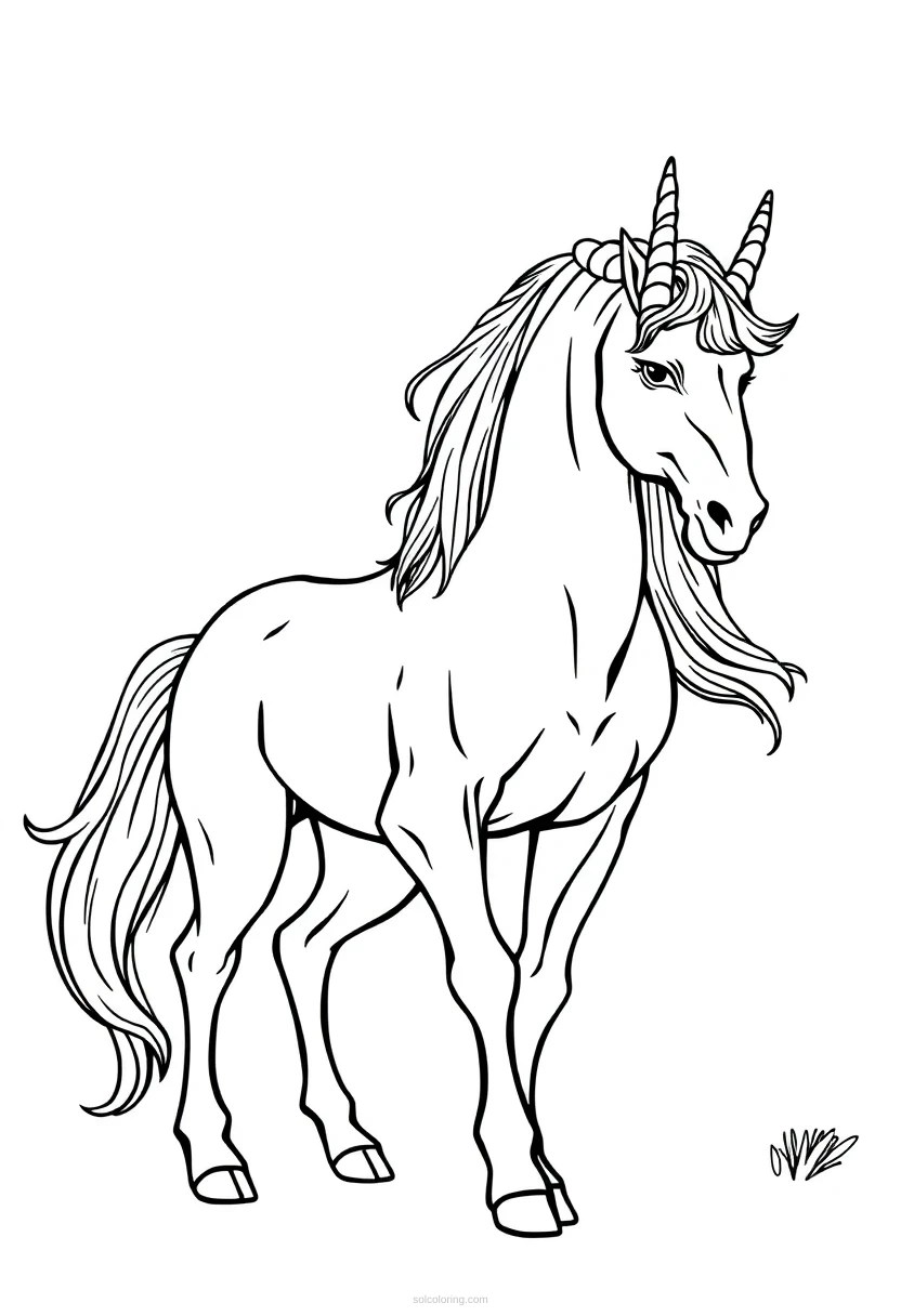 Centaur coloring page for kids