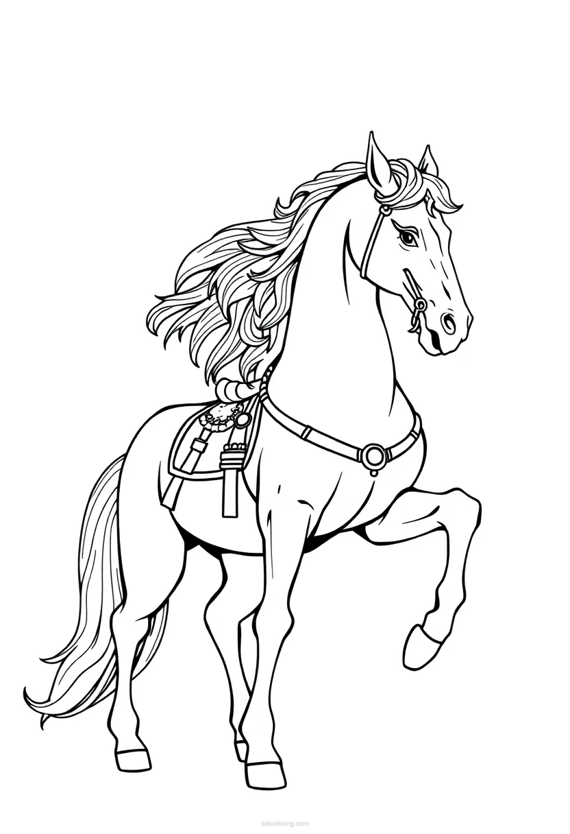 Centaur Half Horse Creature coloring page for kids