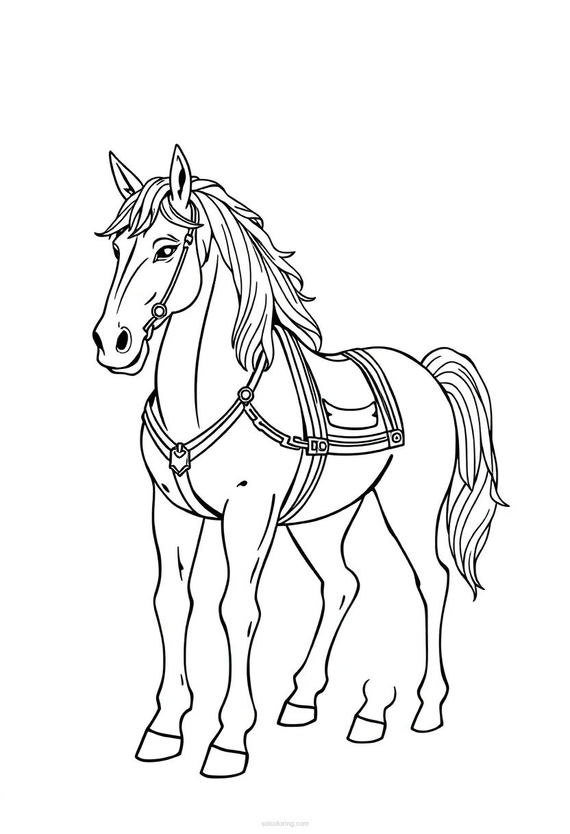 Centaur Half Horse Creature coloring page for kids