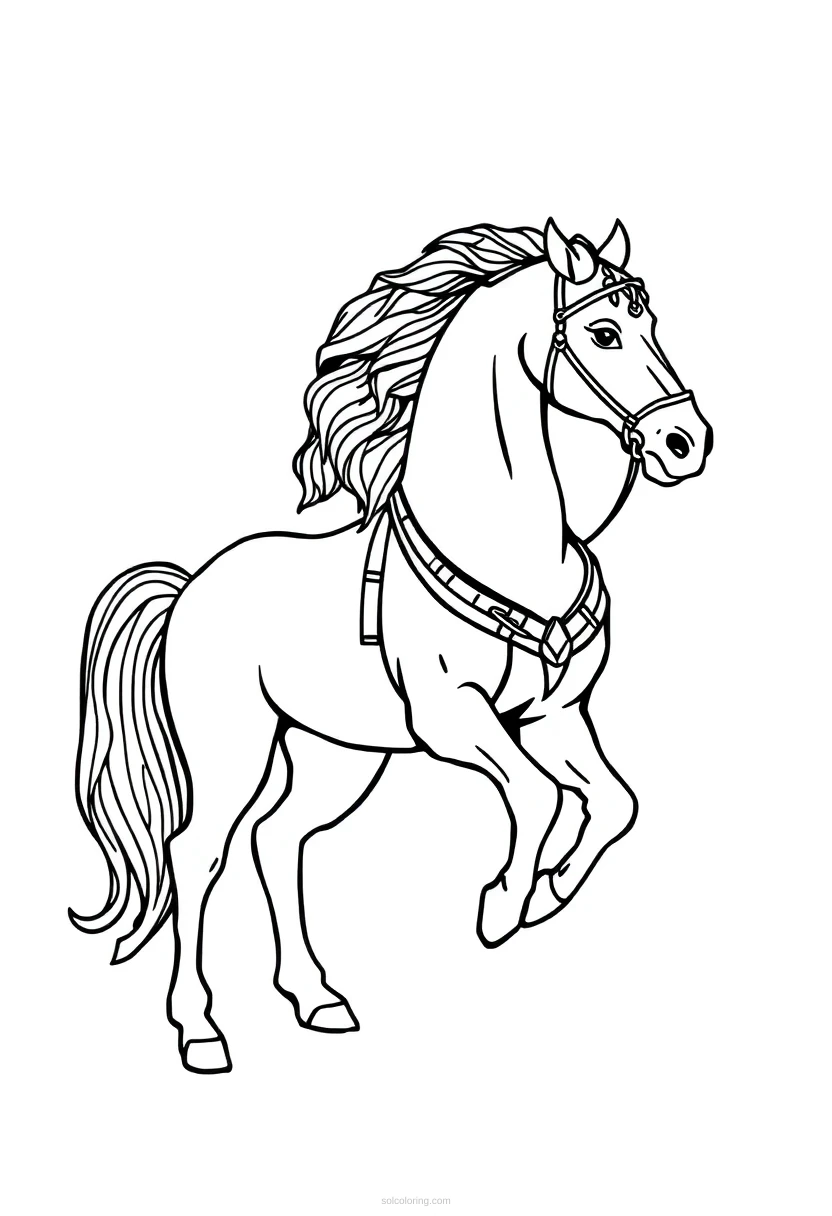 Centaur Half Horse Creature coloring page for kids