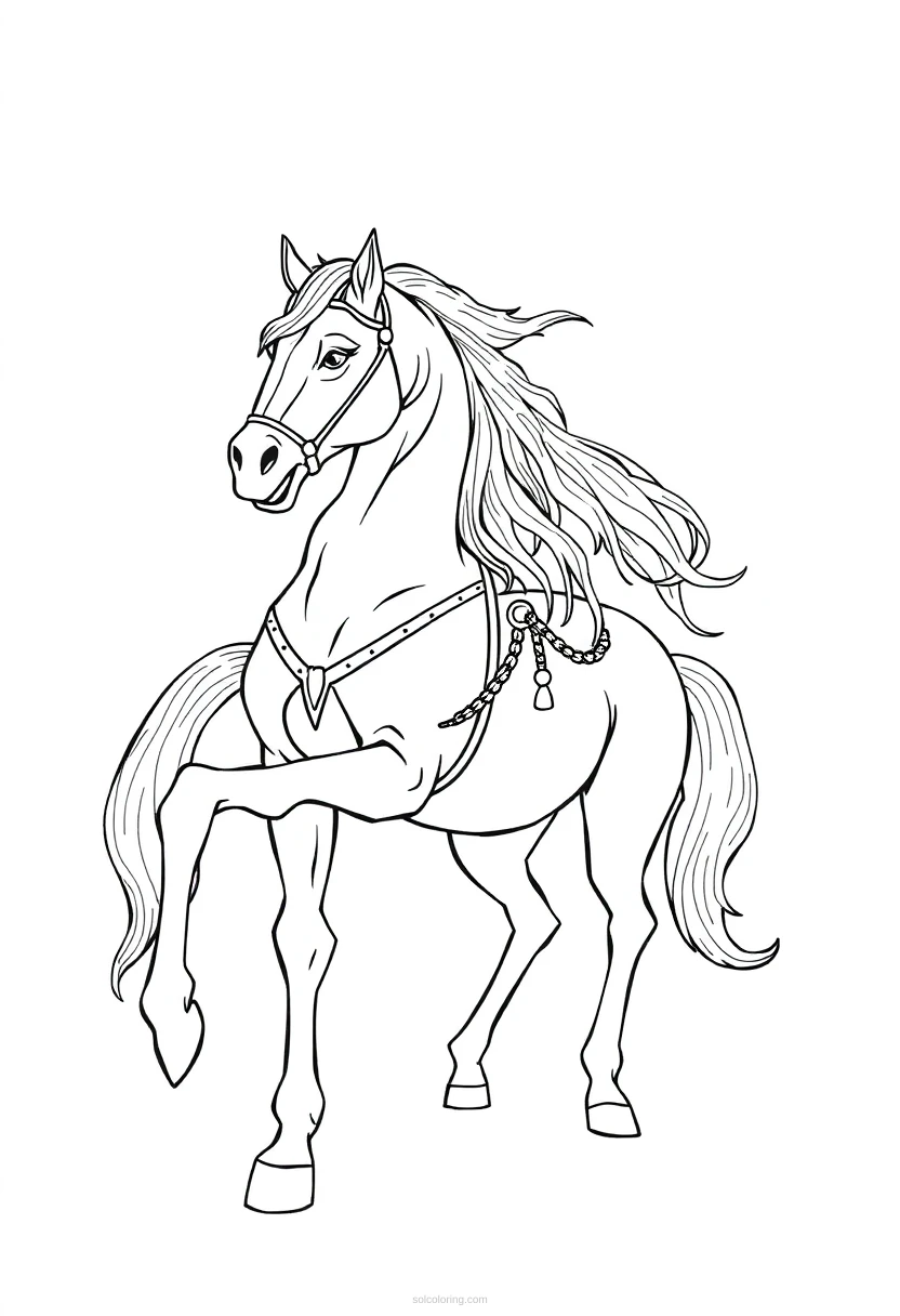 Centaur Half Horse Creature coloring page for kids